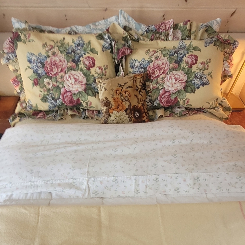 Y2K Martha Stewart Queen Size Bed Skirt And 2 Standard Shams 3pcs - Picture 2 of 13